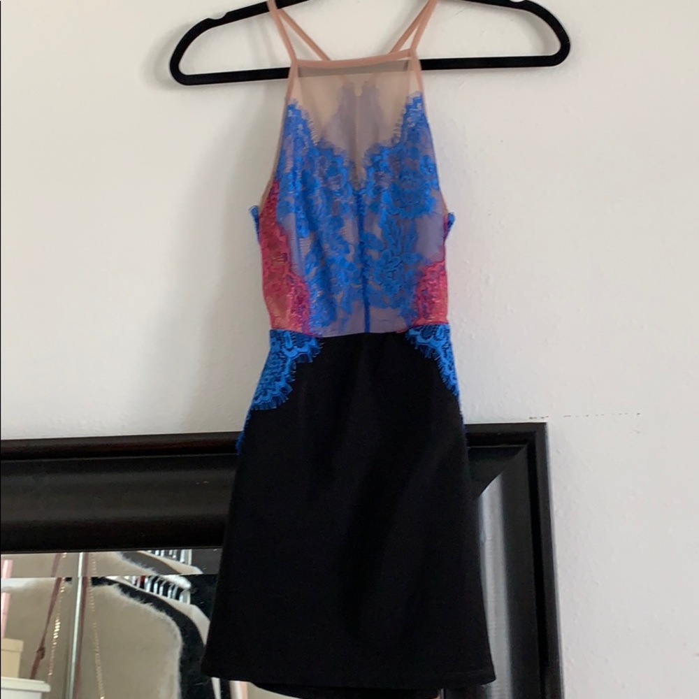 NWT topshop lace/mesh mini dress